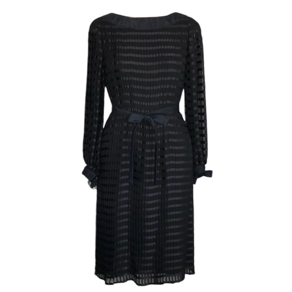 Vintage Jean-Louis for I.Magnin silk long sleeve dress